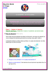 Séquence - Fiche de préparation Emotions - EMC - Séquence - Fiche de préparation : 1ere, 2eme Primaire - PDF à imprimer