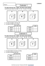Problèmes de logique - Mathématiques - Exercices et correction : 1ere Primaire - PDF à imprimer