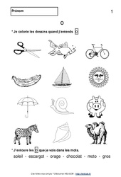 Images et sons - Lecture - Français : 1ere Primaire - PDF à imprimer