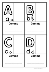 Abécédaire personnalisable 3 écritures - Affichages pour la classe : 1ere, 2eme, 3eme Maternelle - Cycle Fondamental - PDF à imprimer