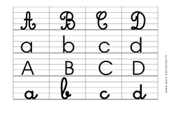 Alphabets - Affichages pour la classe : 1ere, 2eme, 3eme Maternelle - Cycle Fondamental - PDF à imprimer