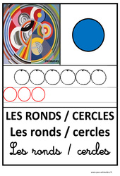 Ronds - Graphisme - Affichages pour la classe : 1ere, 2eme, 3eme Maternelle - Cycle Fondamental - PDF à imprimer