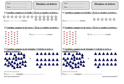 Dizaines en lettres - Exercices corrigés - Numération - Mathématiques : 2eme Primaire - PDF à imprimer