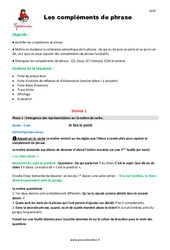 Compléments de phrase - Fiche de préparation : 4eme Primaire - PDF à imprimer