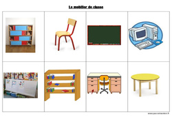 Mobilier de classe - Imagier : 1ere, 2eme Maternelle - Cycle Fondamental - PDF à imprimer