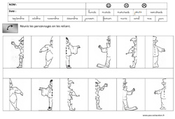 Discrimination visuelle - Lecture : 3eme Maternelle - Cycle Fondamental - PDF à imprimer