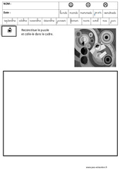 Delaunay - Puzzle - Logique : 3eme Maternelle - Cycle Fondamental - PDF à imprimer