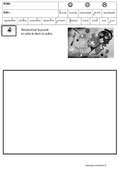 kandinsky - Puzzle - Logique : 3eme Maternelle - Cycle Fondamental - PDF à imprimer