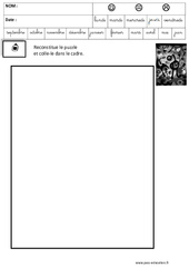 Miro - Puzzle - Logique : 3eme Maternelle - Cycle Fondamental - PDF à imprimer