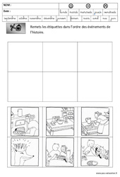Images séquentielles - Galette - Fête des rois : 3eme Maternelle - Cycle Fondamental - PDF à imprimer