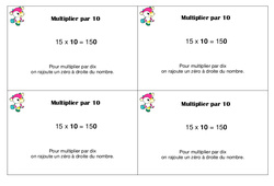 Multiplier par 10 - Cours, Leçon : 2eme Primaire - PDF gratuit à imprimer