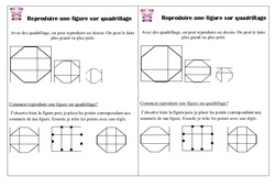 Reproduire un dessin sur quadrillage - Cours, Leçon : 2eme Primaire - PDF gratuit à imprimer