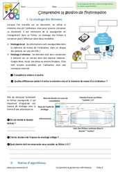 Comprendre la gestion de l'information - Exercices : 6eme Primaire - PDF à imprimer