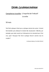 Le phoque loufoque - Dictée traditionnelle : 3eme Primaire - PDF à imprimer