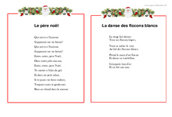 Noël - Poèmes : 1ere, 2eme Primaire - PDF à imprimer