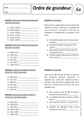 Ordre de Grandeur - Multiplication - Exercices corrigés : 6eme Primaire - PDF à imprimer