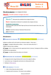 Consignes de la classe - Anglais - The Vadrouille Family - My English Pass : 3eme Primaire - PDF à imprimer
