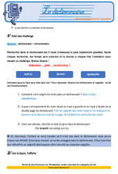Le dictionnaire - Soutien scolaire - Aide aux devoirs : 5eme Primaire - PDF à imprimer
