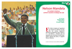 Nelson Mandela - Madiba - Afrique du Sud - Lecture - Récit : 3eme, 4eme, 5eme Primaire - PDF à imprimer