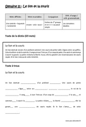 Exercice Verbes du 1er groupe et en - ir - au passé simple - Consonnes doubles - Dictée préparée 21 - A trous : 4eme Primaire - Cycle 3 - PDF à imprimer