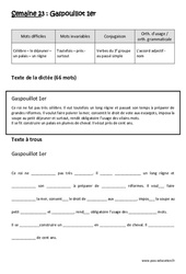Exercice Verbes du 3e groupe au passé simple - Accord adjectif - Nom - Dictée préparée 23 - A trous : 4eme Primaire - Cycle 3 - PDF à imprimer