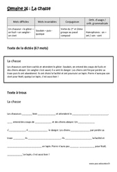 Verbe du 1er ème groupe au passé composé - Homophones - Fiches on - ont / son - sont - Dictée préparée 26 - A trous : 4eme Primaire - Cycle 3 - PDF à imprimer