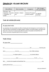 Exercice Verbe du  groupe au passé composé - Adjectifs numéraux - Dictée préparée 28 - A trous : 4eme Primaire - Cycle 3 - PDF à imprimer