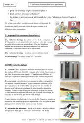 Utilisation des métaux dans la vie quotidienne - Cours - Physique - Chimie : 3eme Secondaire - PDF à imprimer
