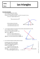 Triangles - Cours - Géométrie : 1ere Secondaire