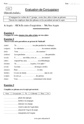 Présent - Examen Evaluation : 2eme Primaire - PDF à imprimer