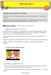 Who are you - Anglais - Billy, Doggy - My English Pass : 1ere Primaire - PDF à imprimer