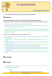 La ponctuation - Soutien scolaire - Aide aux devoirs : 3eme Primaire - PDF à imprimer