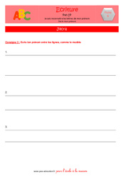 IEF Instruction En Famille, École à la maison pour la Semaine 6 - école à la maison IEF - Fiches   de maternelle : 3eme Maternelle - Cycle Fondamental