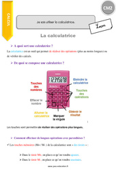 Savoir utiliser la calculatrice - Cours, Leçon : 5eme Primaire <small style='color:inherit;'>(téléchargement gratuit)</small>